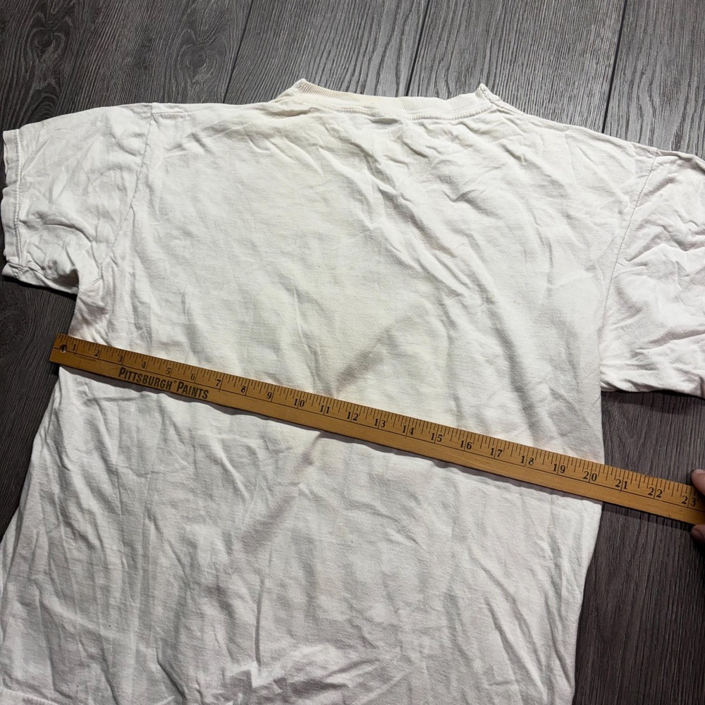 Vintage Fishing T Shirt Medium I Fish I Lie Funny White Cartoon Graphic - Picture 8 of 9